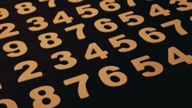 series of large numbers listed