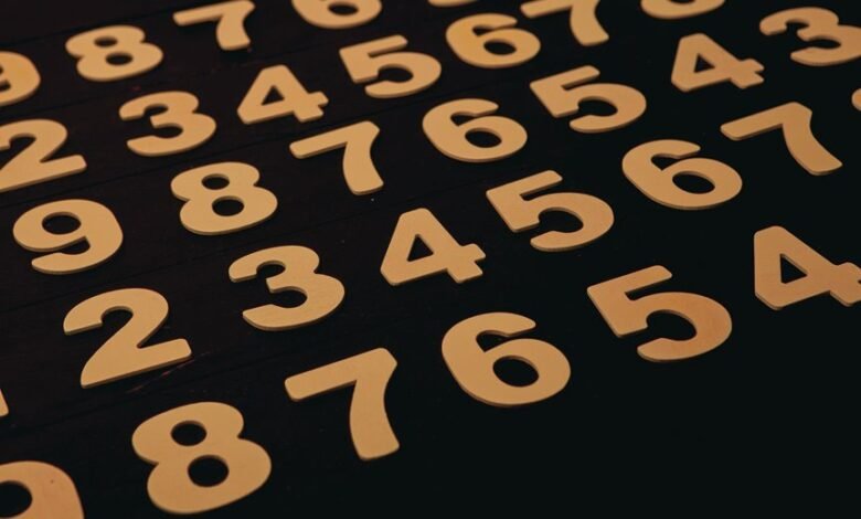 series of large numbers listed